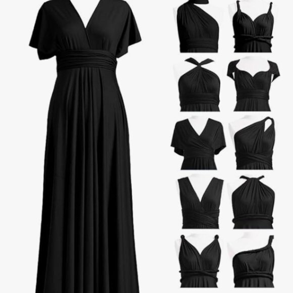 Black Transformer Convertible Infinity Dress - Picture 2 of 2